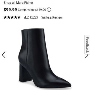 Marc Fisher Black Booties
